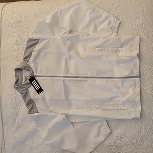 NWT Adidas White light Windbreaker  Jacket